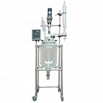 Air tightness double-layered glass stainless steel electric heating  used  lab chemical reactor